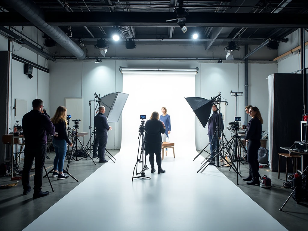 Professional photography studio interior